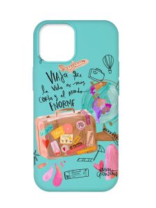 Матовий бірюзовий чохол на Apple iPhone 12 Pro Max :: Настрій подорожувати (принт 329)