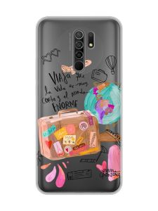 Прозорий чохол на Xiaomi Redmi 9 :: Настрій подорожувати (принт 329)