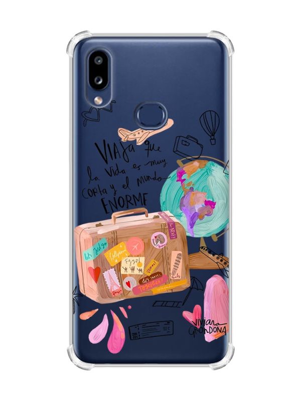 Чохол з потовщеними кутами на Samsung Galaxy A10s (A107) :: Настрій подорожувати (принт 329)