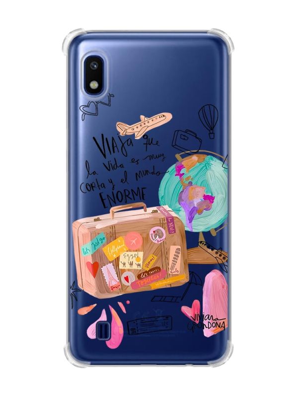 Чохол з потовщеними кутами на Samsung Galaxy A10 (2019)/A105 :: Настрій подорожувати (принт 329)