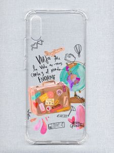 Чохол з потовщеними кутами на Xiaomi Redmi 9A :: Настрій подорожувати (принт 329)