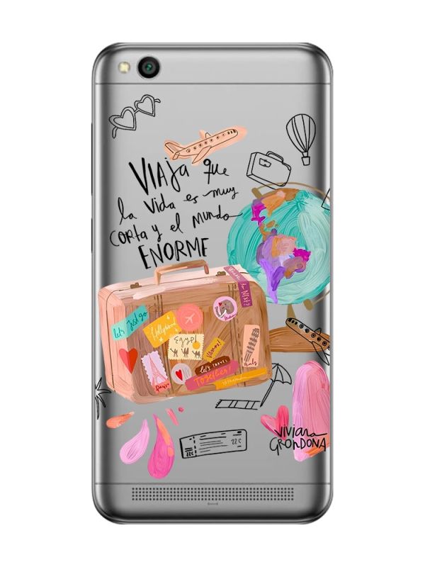 Прозорий чохол на Xiaomi Redmi 5A :: Настрій подорожувати (принт 329)