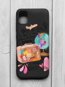 Матовий чорний чохол на Samsung Galaxy A04E/A042 :: Настрій подорожувати (принт 329)