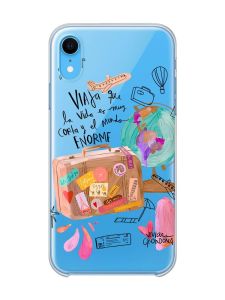 Прозорий чохол на iPhone XR :: Настрій подорожувати (принт 329)
