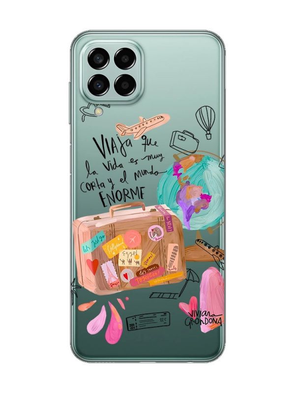 Прозорий чохол на Samsung Galaxy M33 5G :: Настрій подорожувати (принт 329)