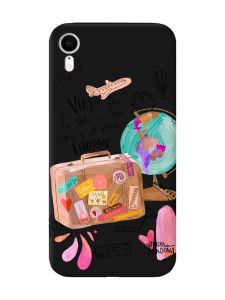 Матовий чорний чохол на Apple iPhone XR :: Настрій подорожувати (принт 329)