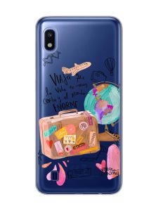 Прозорий чохол на Samsung Galaxy A10 (2019) A105 :: Настрій подорожувати (принт 329)