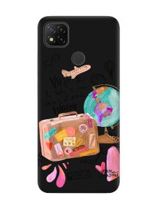 Матовий чорний чохол на Xiaomi Redmi 9C/10A :: Настрій подорожувати (принт 329)