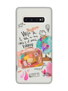 Прозорий чохол на Samsung Galaxy S10 :: Настрій подорожувати (принт 329)