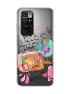 Прозорий чохол для Xiaomi Redmi 10 :: Настрій подорожувати (принт 329)