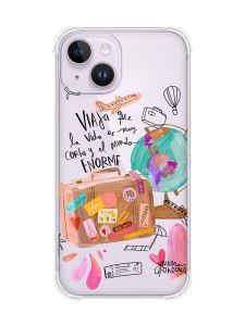 Чохол із потовщеними кутами на iPhone 14 :: Настрій подорожувати (принт 329)