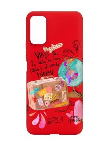 Матовий червоний чохол на Xiaomi Redmi Note 11 4G :: Настрій подорожувати (принт 329)