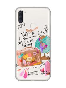 Прозорий чохол на Samsung Galaxy A11 :: Настрій подорожувати (принт 329)