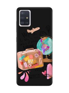 Матовий чорний чохол на Samsung Galaxy A71 / A715 :: Настрій подорожувати (принт 329)