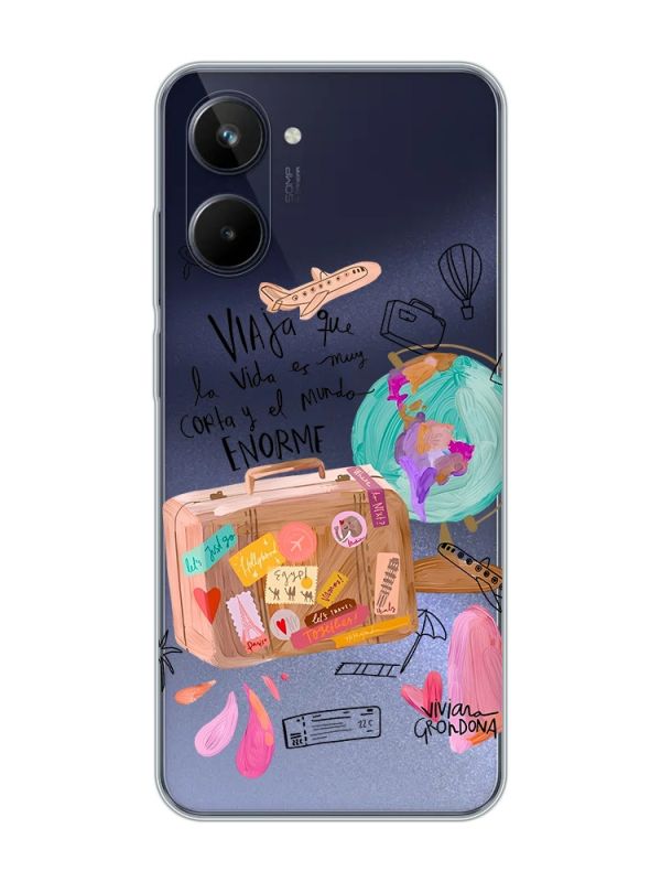 Прозорий чохол на Realme 10 4G :: Настрій подорожувати (принт 329)