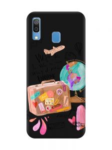 Матовий чорний чохол на Samsung Galaxy A30 (2019) / A20 (2019) :: Настрій подорожувати (принт 329)