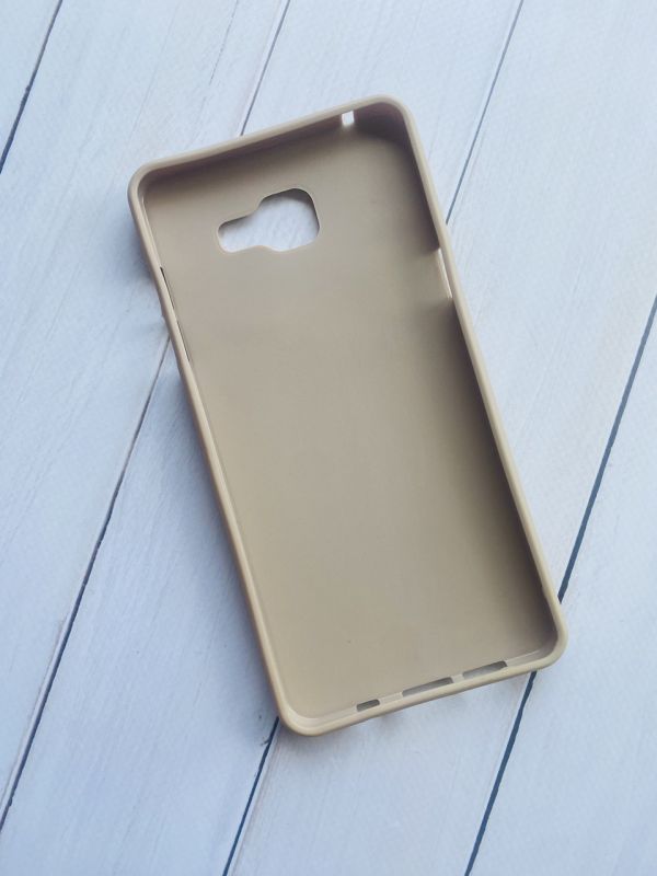 Силіконовий чохол із тисненням для Samsung Galaxy А5(2016) А510 Коричневий