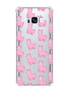 Чохол з потовщеними кутами на Samsung Galaxy S8 :: Лами рожеві (принт 101)