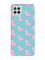 Матовий бірюзовий чохол на Samsung Galaxy A22 4G/ M32/ M22 :: Лами рожеві (принт 101)