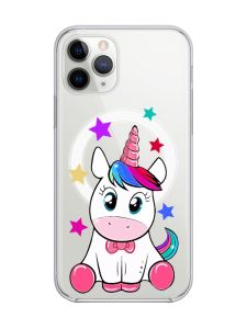 Магнітний чохол на iPhone 11 Pro Max із підтримкою MagSafe :: Єдиноріг (принт 102)