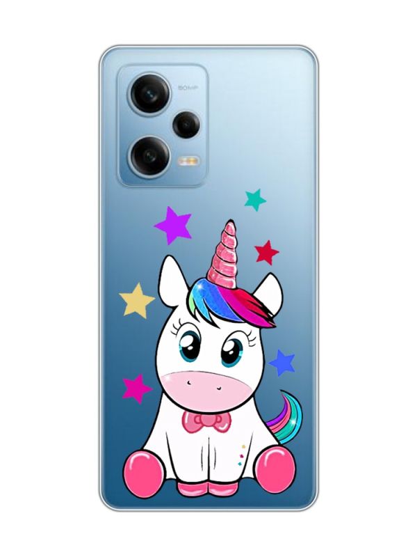 Прозорий чохол на Xiaomi Redmi Note 12 5G :: Єдиноріг (принт 102)