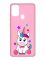 Матовий рожевий чохол на Samsung Galaxy M30s/M21 :: Єдиноріг (принт 102)