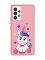 Матовий рожевий чохол на Samsung Galaxy A53 4G/5G :: Єдиноріг (принт 102)
