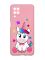 Матовий рожевий чохол на Samsung Galaxy A12 :: Єдиноріг (принт 102)