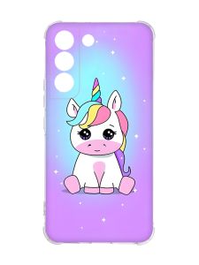 Чохол із потовщеними кутами на Samsung Galaxy S22 :: Єдиноріг (принт 103)