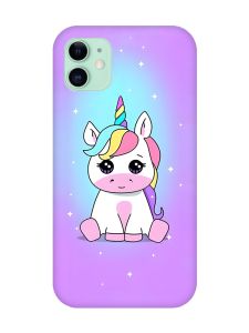 Магнітний чохол на iPhone 11 із підтримкою MagSafe :: Єдиноріг (принт 103)