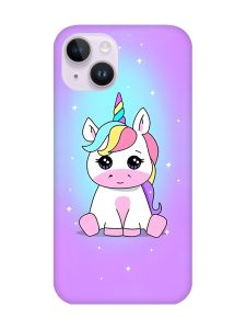 Магнітний чохол на iPhone 14 із підтримкою MagSafe :: Єдиноріг (принт 103)