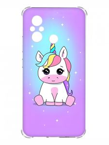 Чохол з потовщеними кутами на Xiaomi Redmi 12C :: Єдиноріг (принт 103)