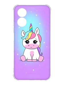 Чохол із потовщеними кутами на Oppo A17 :: Єдиноріг (принт 103)