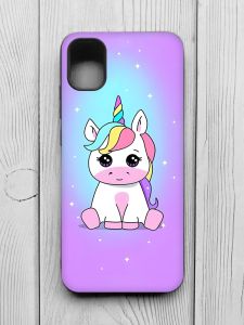 Матовий чохол з чорними боками на Samsung Galaxy A04E/A042 :: Єдиноріг (принт 103)