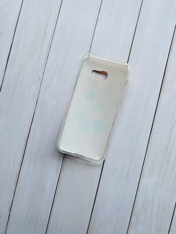 Силіконовий чохол із малюнком для Samsung А5(2017) А520 Метелик і роза на рожевому