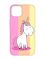 Матовий чохол з рожевими боками на  Apple iPhone 14 :: Єдиноріг (принт 104)