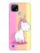 Матовий чохол з рожевими боками на Realme C21Y :: Єдиноріг (принт 104)