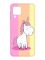Матовий чохол з рожевими боками на Samsung Galaxy A22 4G/M32/M22 :: Єдиноріг (принт 104)