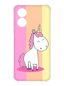 Чохол із потовщеними кутами на Oppo A17 :: Єдиноріг (принт 104)