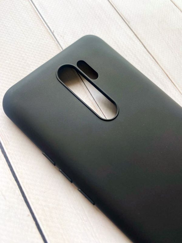 Силіконовий матовий чохол для Xiaomi Redmi 9 Чорний