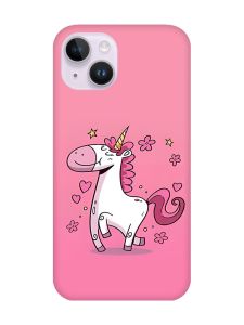 Магнітний чохол на iPhone 14 із підтримкою MagSafe :: Єдиноріг (принт 105)