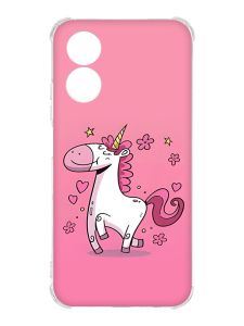 Чохол із потовщеними кутами на Oppo A17 :: Єдиноріг (принт 105)