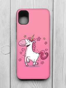 Матовий чохол з чорними боками на Samsung Galaxy A04E/A042 :: Єдиноріг (принт 105)