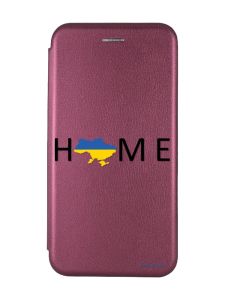 Чохол-книжка з малюнком для Samsung Galaxy A24 Бордовий :: Дім Україна (патріотичний принт 72)