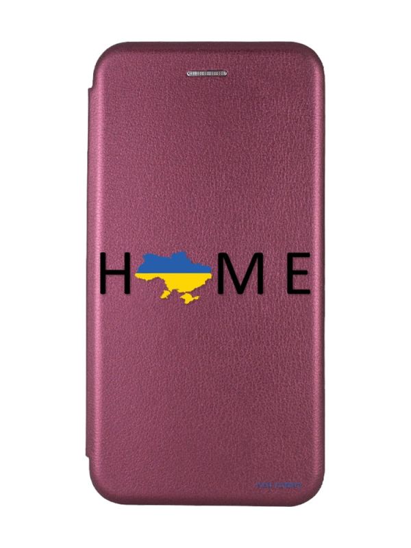 Чохол-книжка з малюнком для Samsung Galaxy A24 Бордовий :: Дім Україна (патріотичний принт 72)