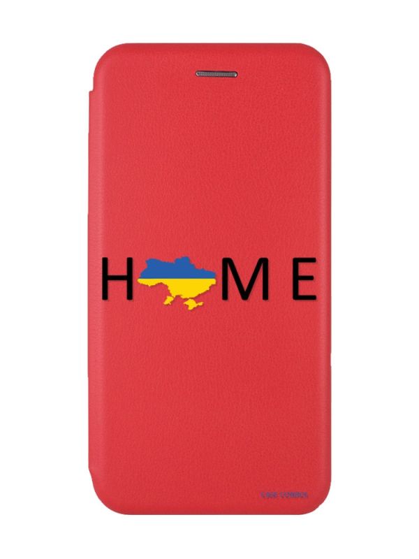 Чохол-книжка з малюнком для Samsung Galaxy M32/ M22/ A22 4G Червоний :: Дім Україна (патріотичний принт 72)