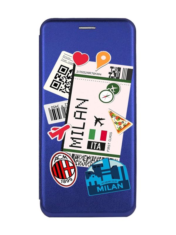 Чохол-книжка з малюнком для Samsung Galaxy A54 5G (A546) Синій :: Подорожі. Італія (принт 325)