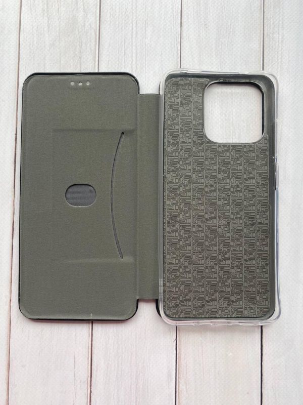 Чохол-книжка з малюнком для Xiaomi Redmi 12C Чорний :: Подорожі. Лондон (принт 326)