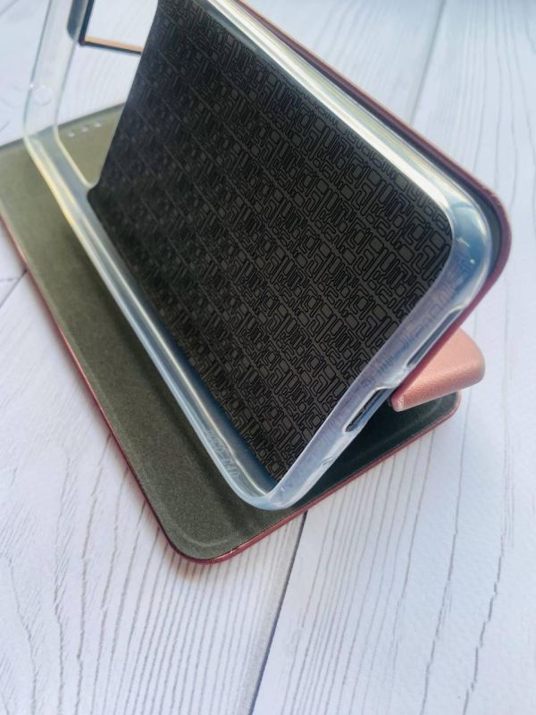 Чохол-книжка з малюнком для Xiaomi Poco C40 Бордовий :: Подорожі. Амстердам (принт 327)