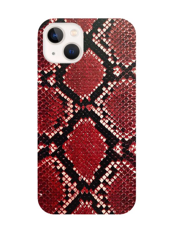 Захисна плівка Шкіра пітона (червона) на задню панель для iPhone 14 Plus